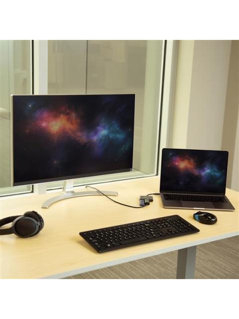 STARTECH  ADAPTADOR MULTIFUNCION USB C MACHO - HDMI 4K HEMBRA NEGRO