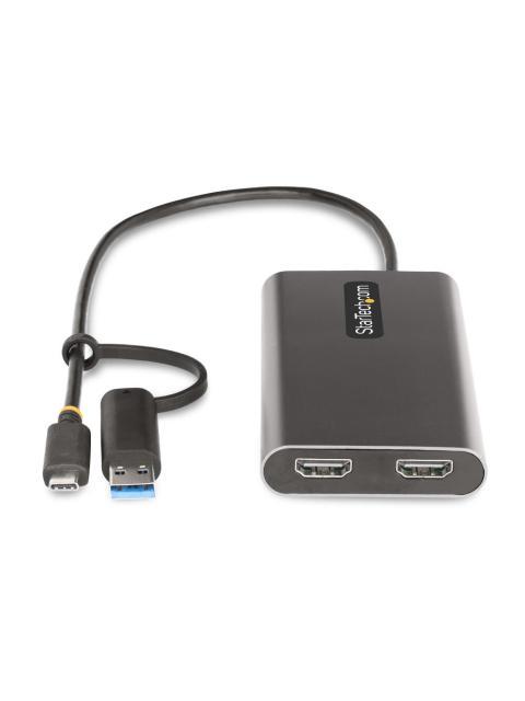 STARTECH  ADAPTADOR USB-C 3 MACHO - 2X HDMI HEMBRA GRIS