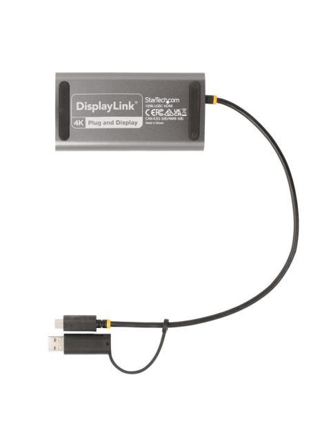 STARTECH  ADAPTADOR USB-C 3 MACHO - 2X HDMI HEMBRA GRIS