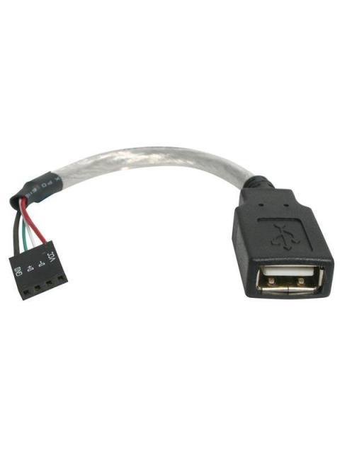 STARTECH  CABLE ADAPTADOR PARA TARJETA MADRE USB 2.0 HEMBRA - IDC 4-PIN HEMBRA 15CM