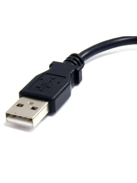 STARTECH  CABLE ADAPTADOR USB A MACHO - MICRO USB B MACHO PARA TELEFONO CELULAR 15CM NEGRO