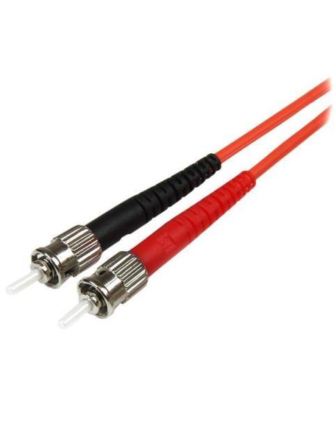 STARTECH  CABLE FIBRA OPTICA LC MACHO - ST MACHO 50-125 5 METROS ROJO