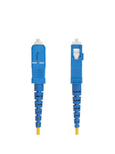 STARTECH  CABLE FIBRA OPTICA MONOMODO OS2 LC MACHO - SC MACHO NUCLEO 9?M CUBIERTA 125?M 5 METROS AMARILLO