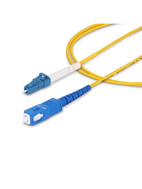 STARTECH  CABLE FIBRA OPTICA MONOMODO OS2 LC MACHO - SC MACHO NUCLEO 9?M CUBIERTA 125?M 5 METROS AMARILLO