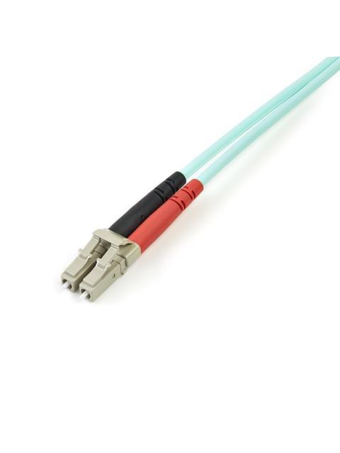 STARTECH  CABLE FIBRA OPTICA MULTIMODO DUPLEX LC MACHO - LC MACHO 2 METROS TURQUESA