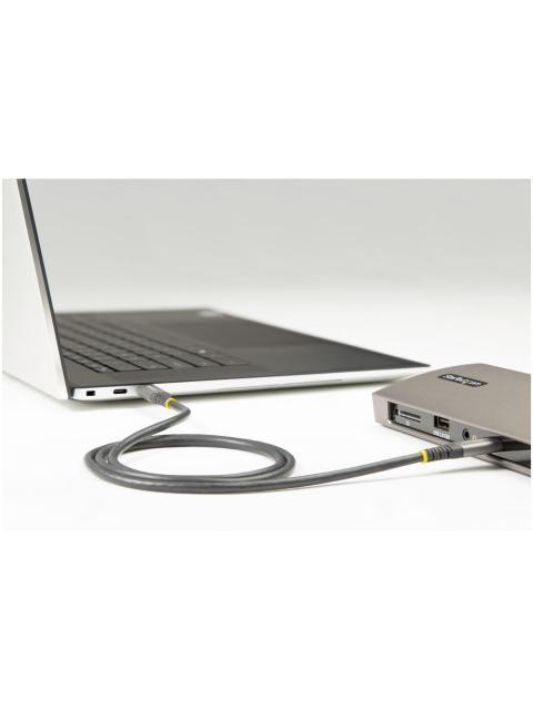 STARTECH  CABLE USB-C MACHO - USB-C MACHO 50CM GRIS-NEGRO
