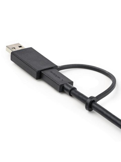 STARTECH  CABLE USB-C MACHO - USB-C-USB-A MACHO 1 METRO NEGRO