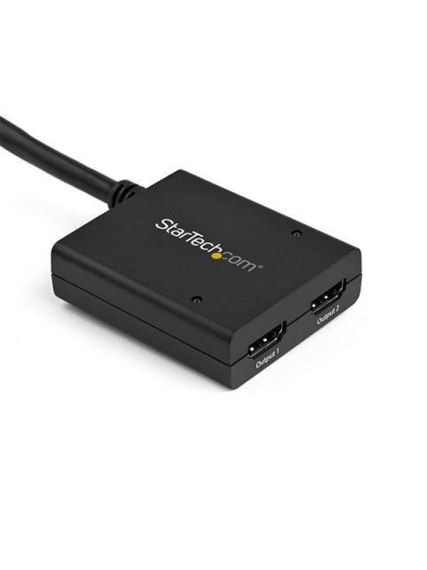 STARTECH  DIVISOR DE VIDEO HDMI DE 2 PUERTOS SPLITTER HDMI 4K 30HZ DE 2X1 ALIMENTADO POR USB