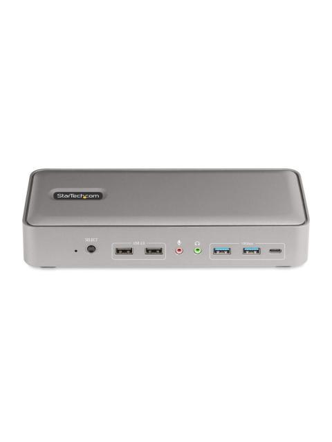 STARTECH  DOCKING STATION 129N-USBC-KVM-DOCK USB-C 2X USB 3.0 3X USB-C 2X USB 2.0 2X DISPLAYPORT 1X RJ-45 GRIS