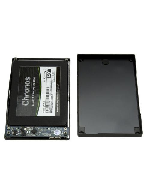 STARTECH  GABINETE DE DISCO DURO 2.5 SATA USB 3.0 NEGRO-ALUMINIO