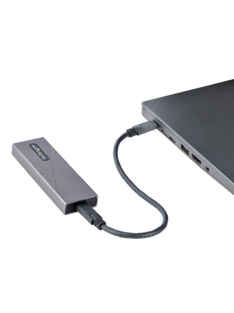 STARTECH  GABINETE DE DISCO DURO M.2 USB-C PLATA