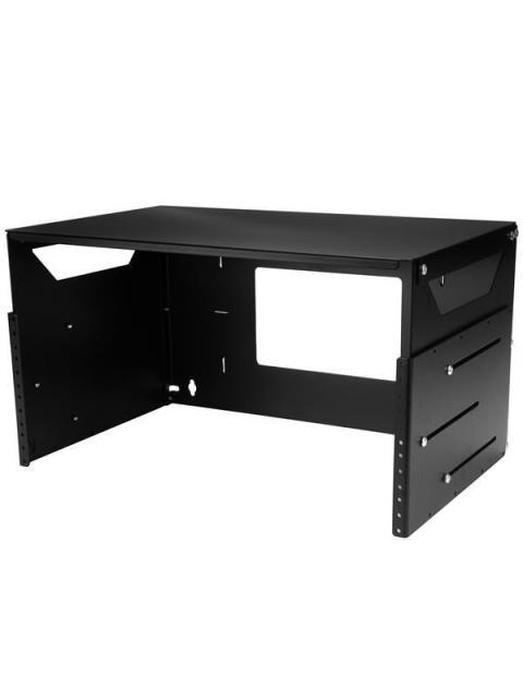 STARTECH  GABINETE PARA MONTAJE EN PARED CON CHAROLA 4U NEGRO