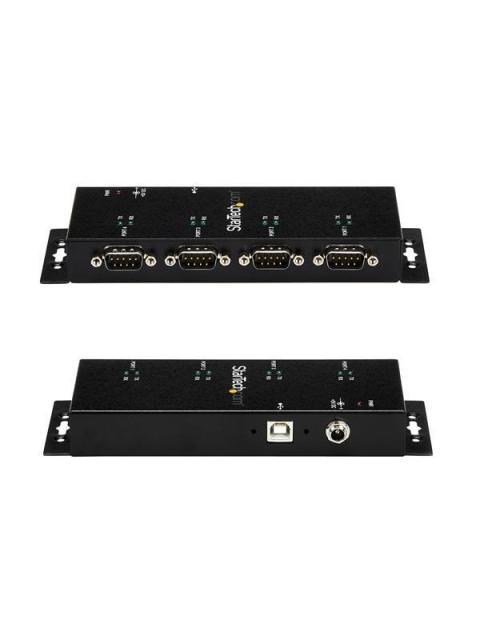 STARTECH  HUB CONCENTRADOR ADAPTADOR USB A SERIAL RS232 DB9 4 PUERTOS NEGRO