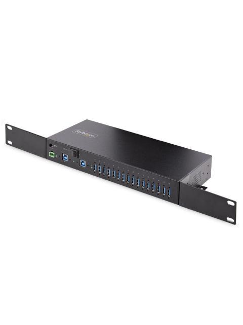 STARTECH  HUB INDUSTRIAL 5000 MBIT-S USB 3.0 DE 16 PUERTOS NEGRO