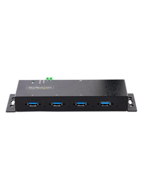 STARTECH  HUB INDUSTRIAL 5000 MBIT-S USB 3.0 DE 4 PUERTOS NEGRO