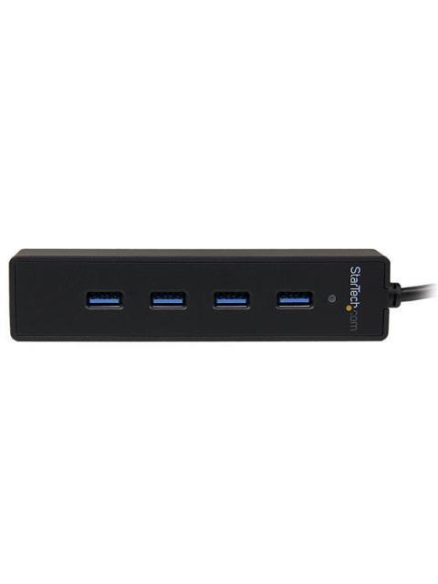 STARTECH  HUB USB A 3.0 MACHO - 4X USB A 3.0 HEMBRA 5000 MBIT-S 15CM NEGRO