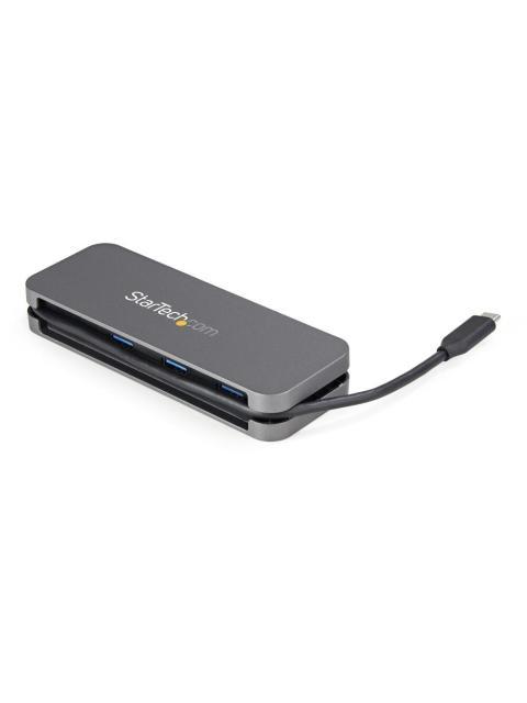 STARTECH  HUB USB C 3.0 - 1X USB C 3.0 HEMBRA 3X USB A 3.0 HEMBRA 5000 MBIT-S GRIS
