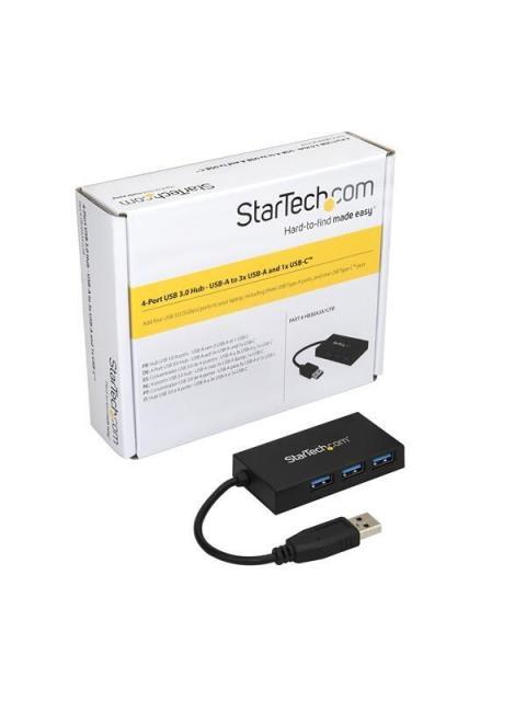 STARTECH  HUB USB C 3.0 MACHO - 3X USB A- 1X USB C HEMBRA 5000 MBIT-S