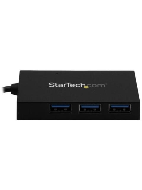 STARTECH HUB USB TIPO C 3.0 4 PUERTS EXTERNO NEGRO 5KBITS HB30A3A1CSFS