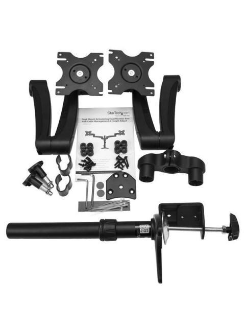 STARTECH  SOPORTE CON BRAZOS ARTICULADOS PARA 2 MONITORES 12-24 MAX. 13.6KGS