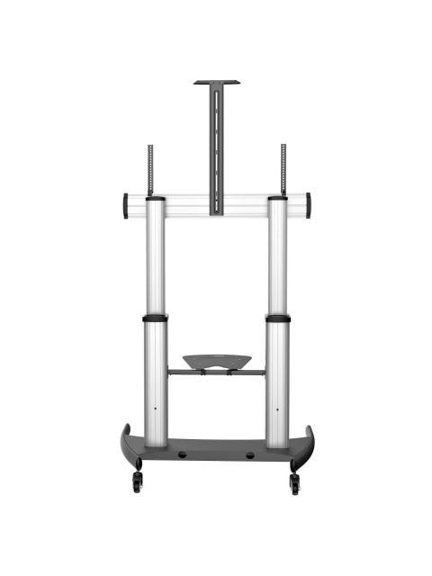 STARTECH  SOPORTE DE PISO STNDMTV100 PARA PANTALLA 60 - 100 HASTA 100KG NEGRO-PLATA
