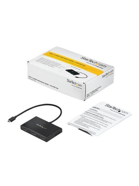 SPLITTER DIVISOR STARTECH MSTCDP123HD USB-C A 3 PUERTOS HDMI