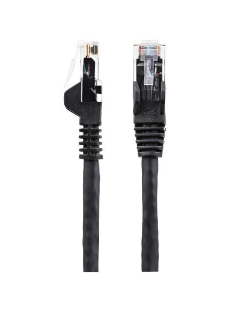 STRATECH  CABLE PATCH CAT6 UTP SIN ENGANCHES RJ-45 MACHO - RJ-45 MACHO 1 METRO NEGRO