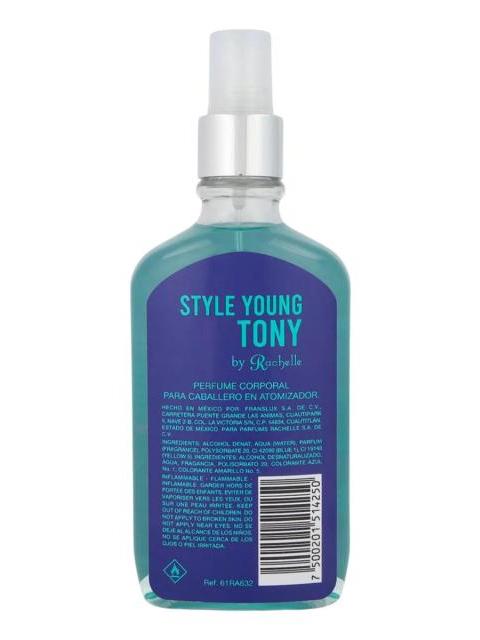 STYLE YOUNG TONY BY RACHELLE 240 ML BODY MIST SPRAY