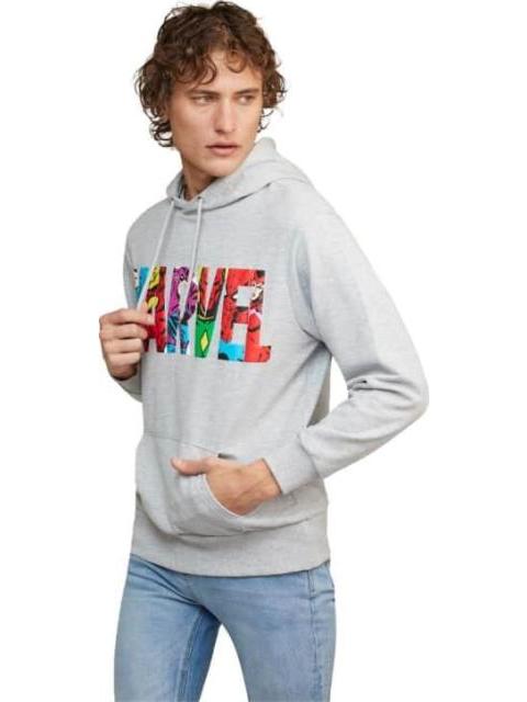 SUDADERA CON CAPUCHA GRIS MARVEL