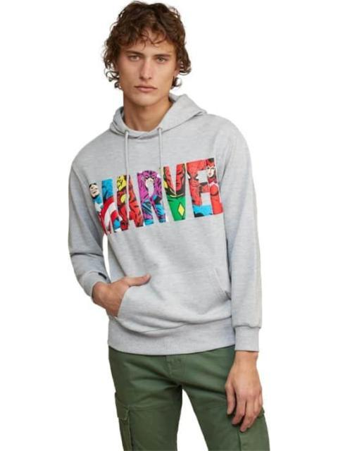 SUDADERA CON CAPUCHA GRIS MARVEL