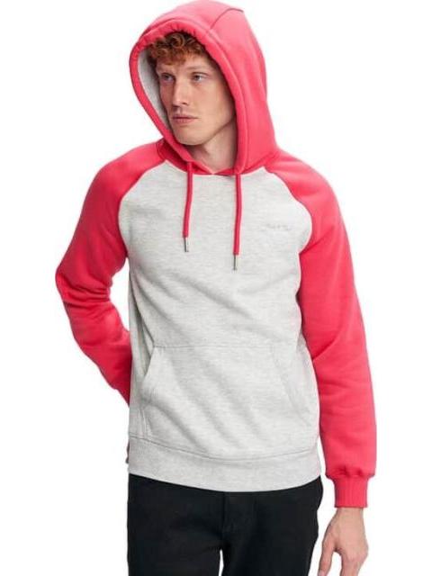 SUDADERA CERRADA CON CAPUCHA GRIS NEXT CO