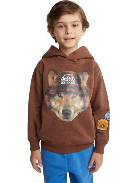 SUDADERA CON CAPUCHA ESTAMPADA CAFE NEXT CO