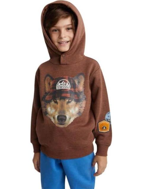 SUDADERA CON CAPUCHA ESTAMPADA CAFE NEXT CO