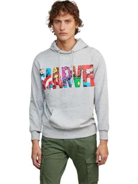 SUDADERA CON CAPUCHA GRIS MARVEL