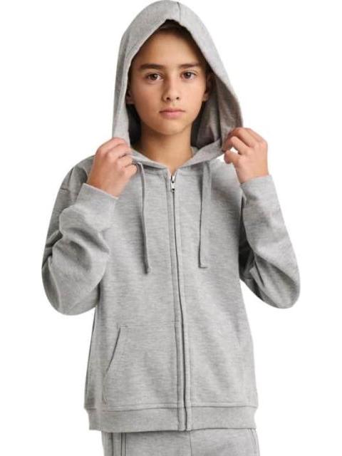 SUDADERA CON CAPUCHA GRIS NEXT CO