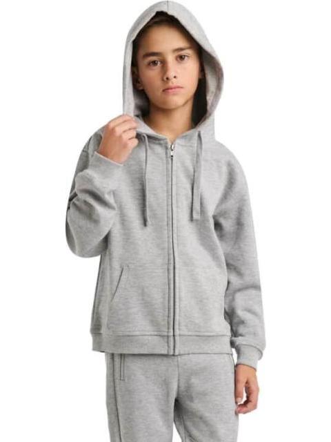 SUDADERA CON CAPUCHA GRIS NEXT CO