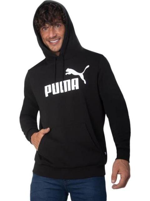 SUDADERA CON CAPUCHA LOGOTIPO GRANDE BLANCO/NEGRO PUMA