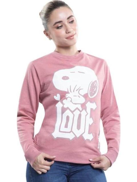 SUDADERA K-SWISS CREW SNOOPY W ROSA K-SWISS