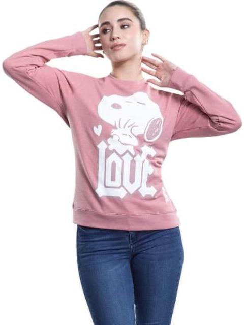 SUDADERA K-SWISS CREW SNOOPY W ROSA K-SWISS