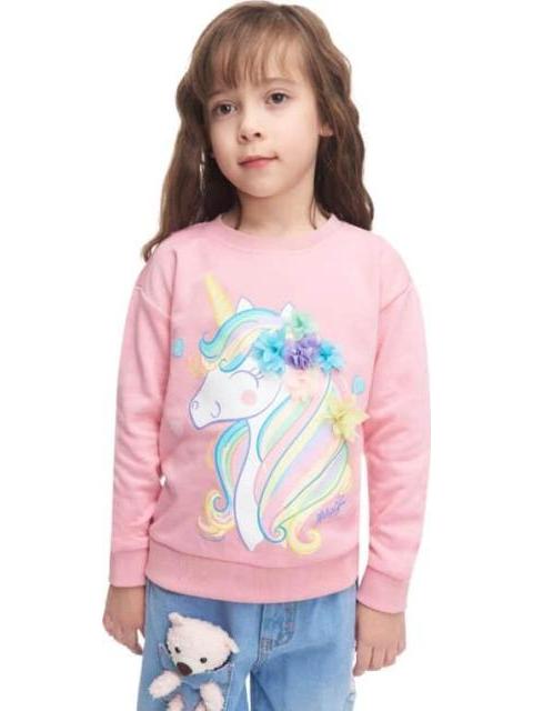 SUDADERA UNICORNIO ROSA HOLLY LAND KIDS
