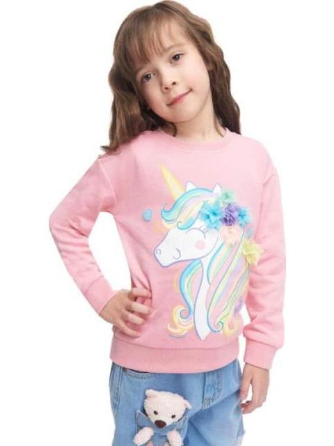 SUDADERA UNICORNIO ROSA HOLLY LAND KIDS