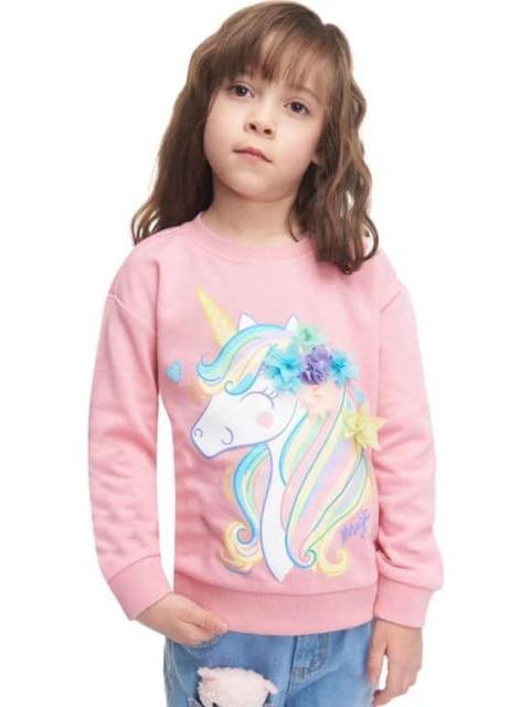 SUDADERA UNICORNIO ROSA HOLLY LAND KIDS