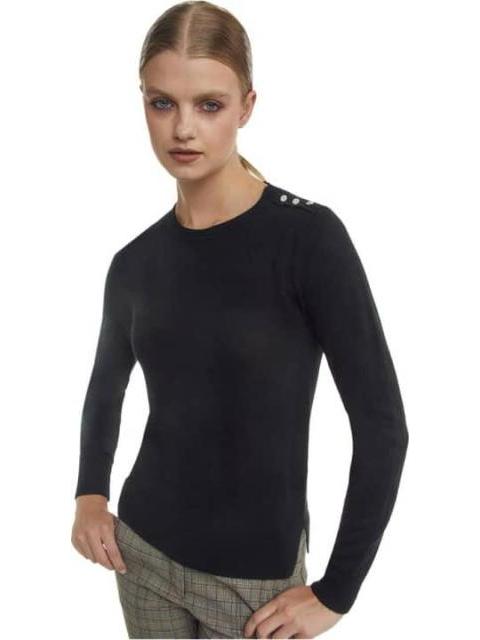 SUETER BOTONES PEDRERIA NEGRO PRIMARK