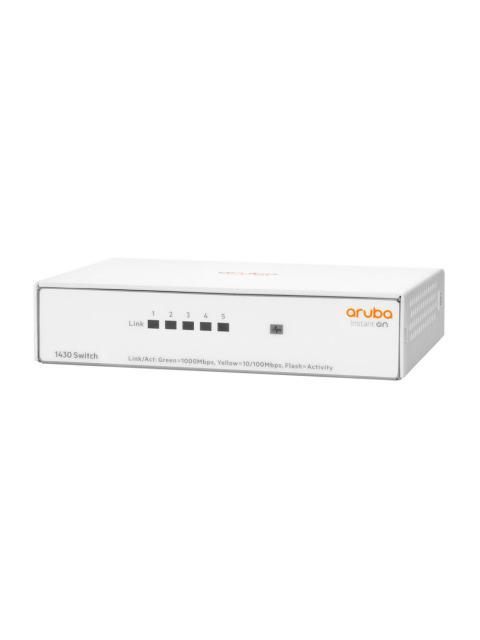 SWITCH HPE NETWORKING INSTANT ON GIGABIT ETHERNET 1430 5G 5 PUERTOS 10-100-1000MBPS 10 GBIT-S 8.192 ENTRADAS - NO ADMINISTRABLE