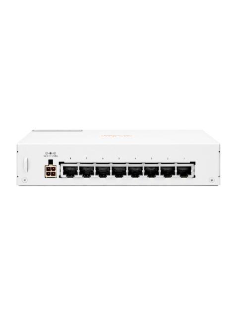 SWITCH ARUBA GIGABIT ETHERNET INSTANT ON 1430 8 PUERTOS POE 10-100-1000 MBPS 64W 16 GBIT-S 8192 ENTRADAS - NO ADMINISTRABLE