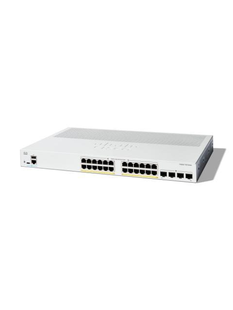 SWITCH CISCO GIGABIT ETHERNET CATALYST 1300 24 PUERTOS POE+ 10-100-1000MBPS + 4 PUERTOS SFP 195W 56 GBIT-S 16000 ENTRADAS - ADMINISTRABLE