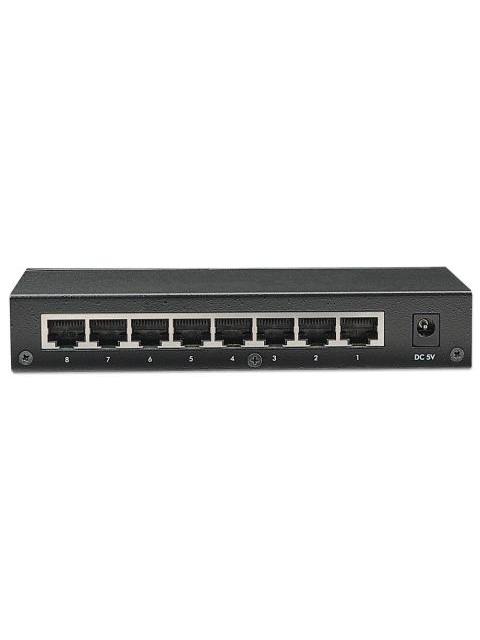 SWITCH INTELLINET GIGABIT ETHERNET 530347 8 PUERTOS 10-100-1000MBPS 4096 ENTRADAS - NO ADMINISTRABLE