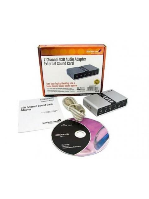 STARTECH  ADAPTADOR DE SONIDO ICUSBAUDIO7D 7.1 CANALES USB BLANCO