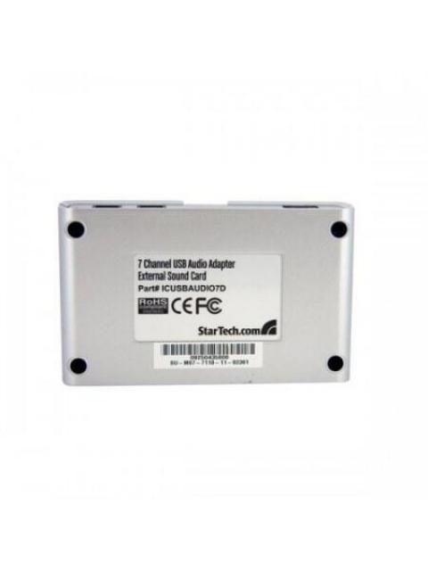 STARTECH  ADAPTADOR DE SONIDO ICUSBAUDIO7D 7.1 CANALES USB BLANCO