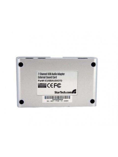 STARTECH  ADAPTADOR DE SONIDO ICUSBAUDIO7D 7.1 CANALES USB BLANCO